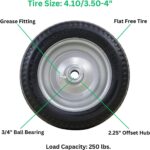 Marathon 4.10/3.50-4" Flat Free, Hand Truck - Image 2
