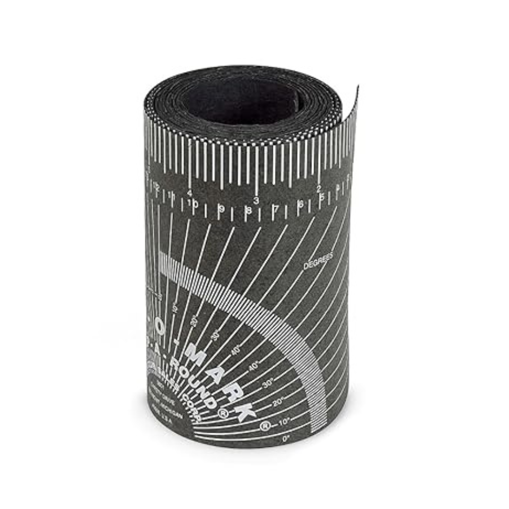 Untitled-design-2025-04-21T170005.743.png Kimberly-Clark Professional Curv-O-Mark 164B Contour 4' X 3.88" Black Medium - Image 1